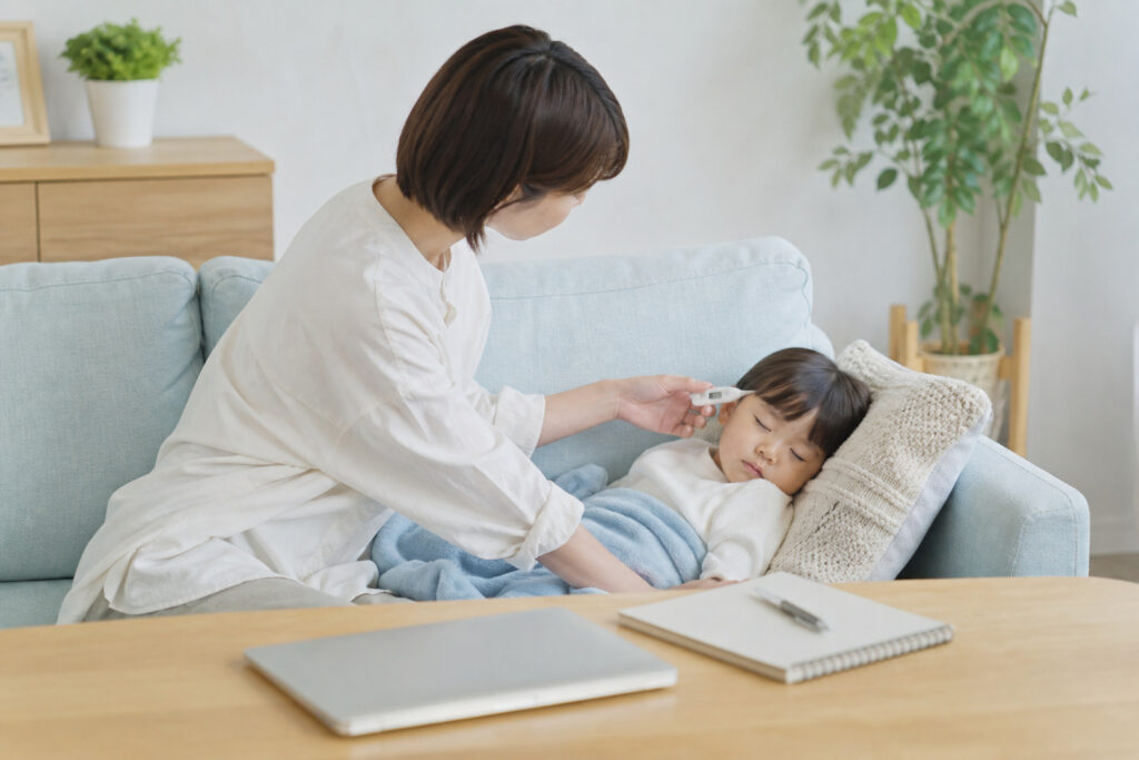 フリーランスママが、子どもの急な発熱に備えていること