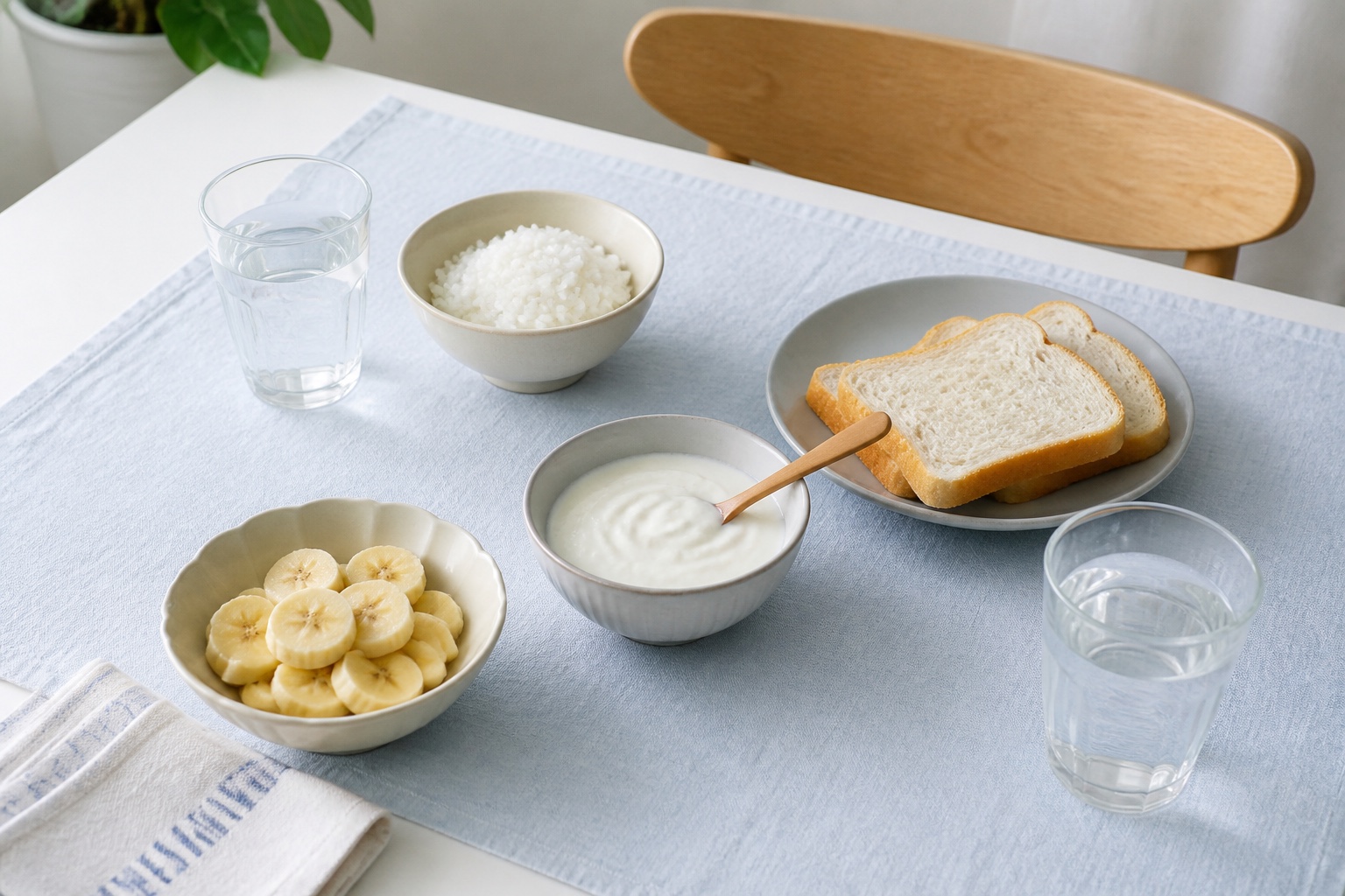 体調不良の日に用意する簡単な食事