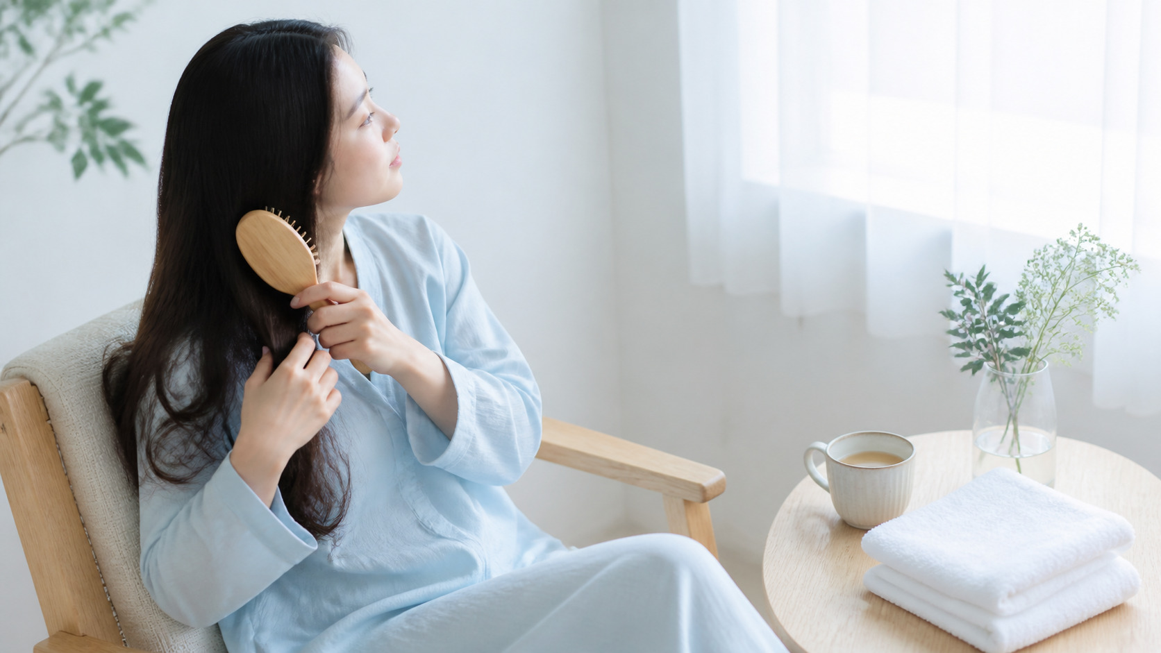 産後の抜け毛はいつまで続く？受診を考えたい変化とセルフケアのイメージ